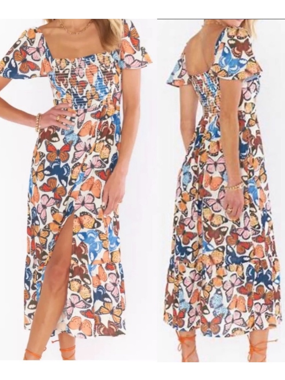 Show Me Your Mumu Brenda Midi Dress ~ in Baileys Butterflies